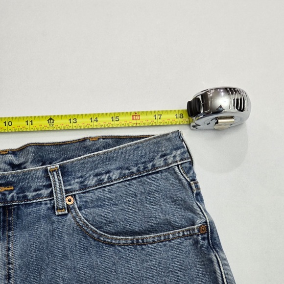 Levis 550 Relaxed Fit Denim Shorts Mens 38 Medium Wash Blue Cotton Vintage - Picture 8 of 16